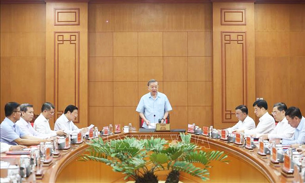 Tổng Bí thư Tô Lâm chủ trì cuộc họp Ban Chỉ đạo Trung ương về phòng, chống tham nhũng, lãng phí, tiêu cực